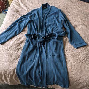L.L.Bean Men's Comfort Waffle Robe, Unlined, Size Lg